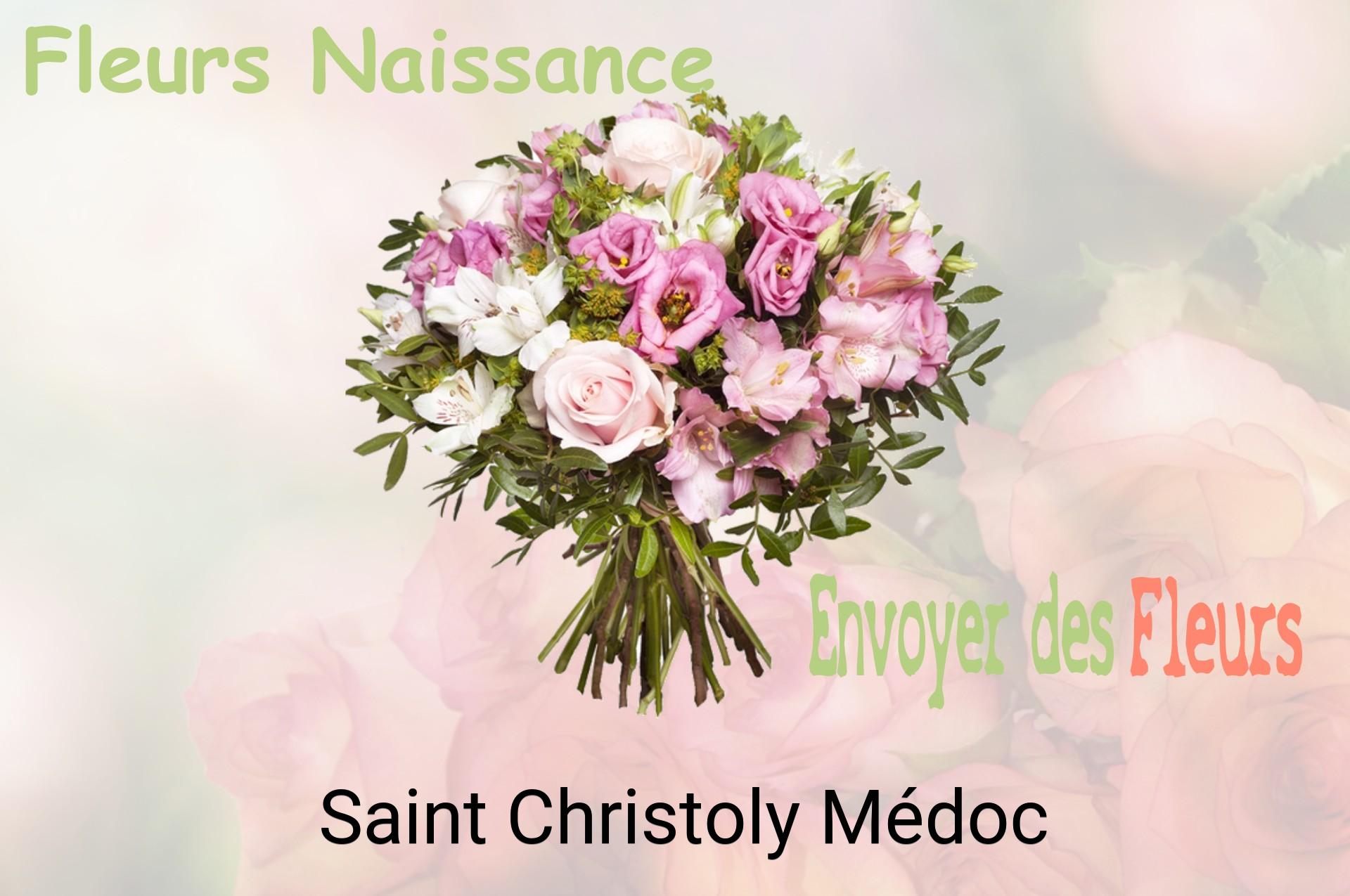 Bouquet de fleurs de naissance livré à Saint-Christoly-Médoc
